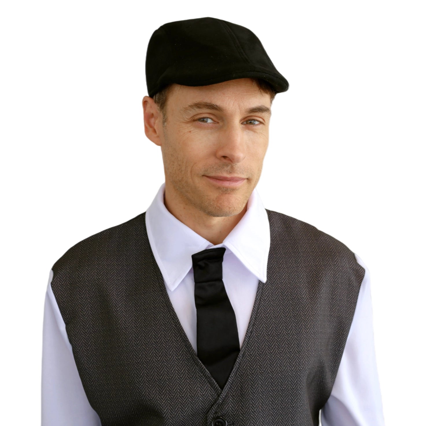 Buy 20s Black Suede Hat