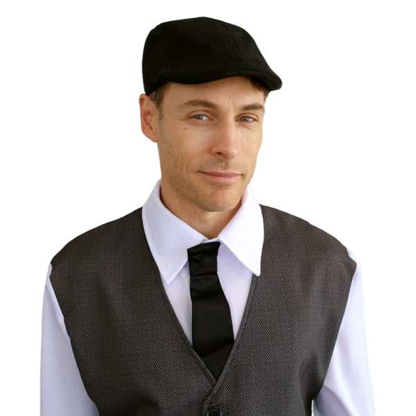 Buy 20s Black Suede Hat