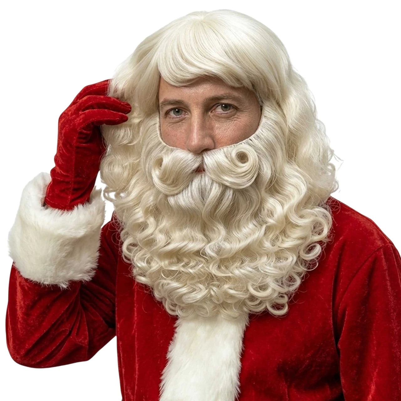 Buy Classic Santa Wig and Beard Deluxe