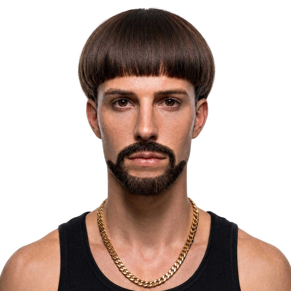 Buy Ibiza Boss Wig, Beard and Mo Set