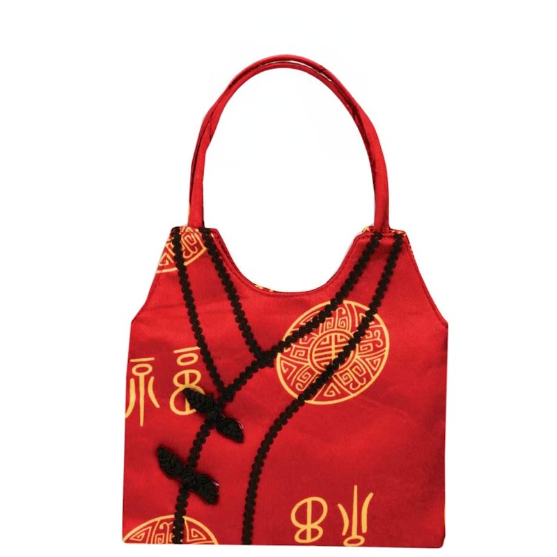 Red Asian style costume hand bag