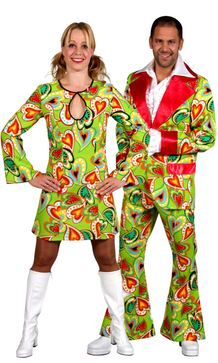 70s Suit Heart Design