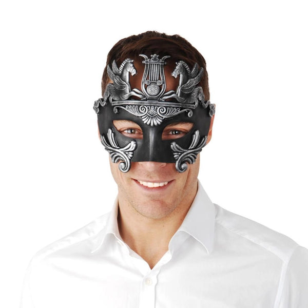 Buy Cavalli Centurion Black and Silver Eye Mask