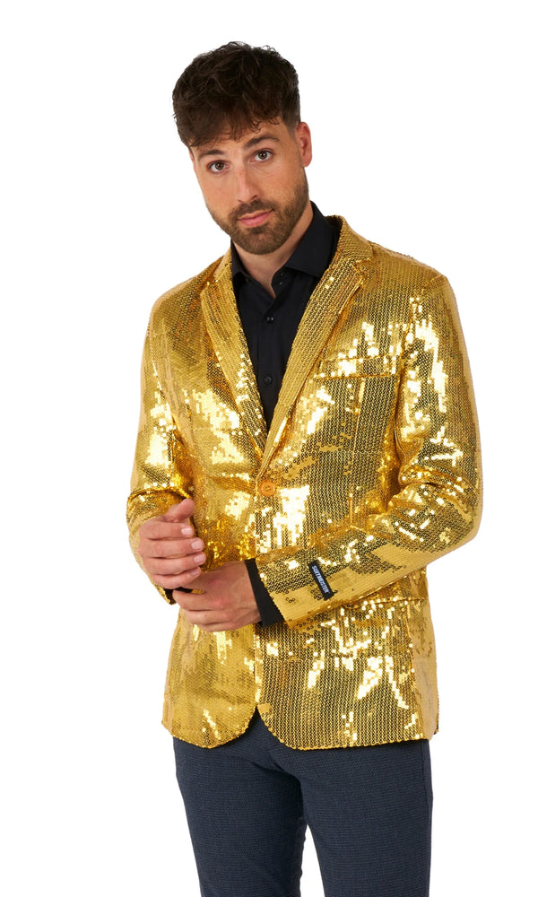 SuitMeister Gold Sequins Blazer