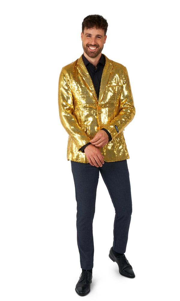 SuitMeister Gold Sequins Blazer