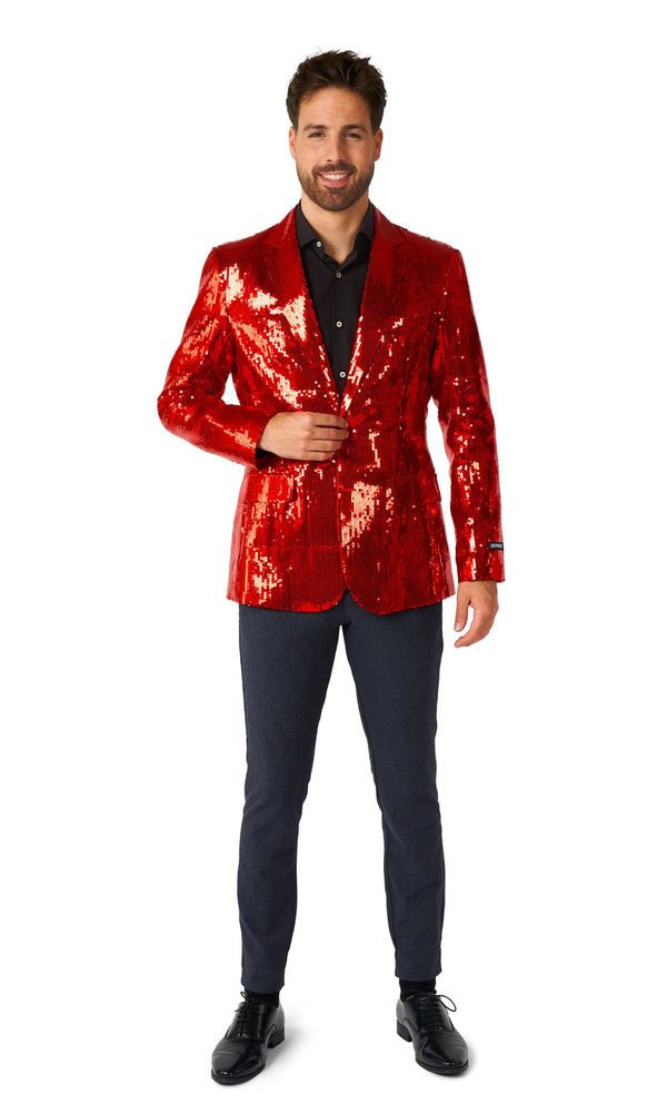 Buy SuitMeister Red Sequins Blazer