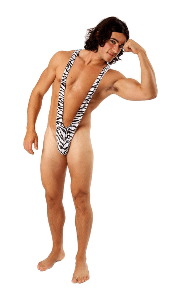 Zebra pattern mankini