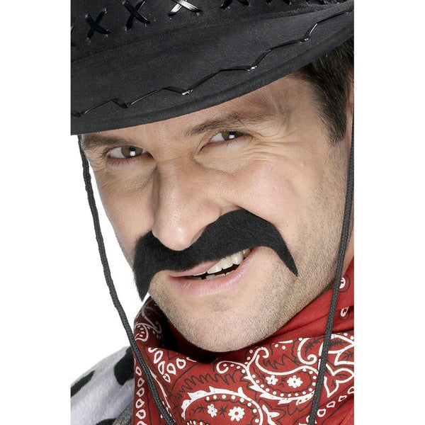 Mexican or Cowboy Moustache Black