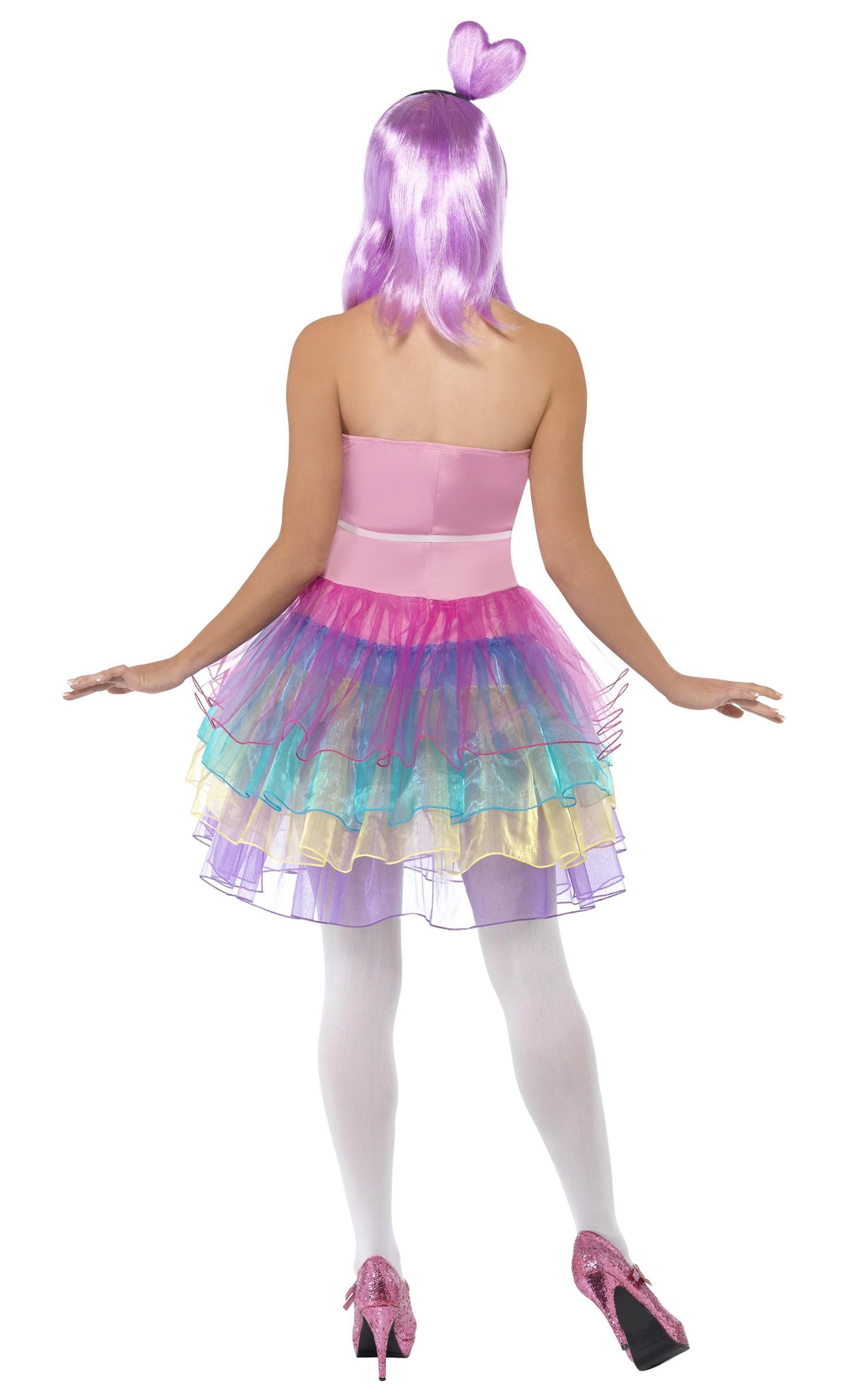 Back of Katy Perry style candy petticoat dress