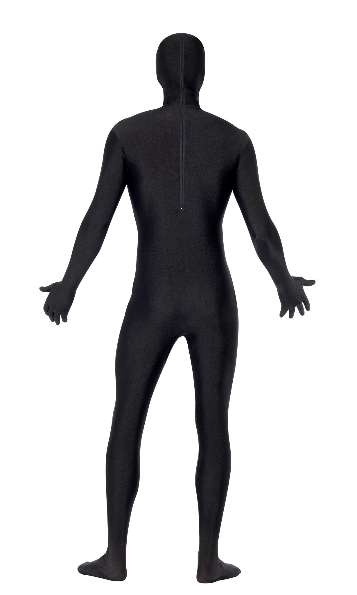Back of morph suit style gangster costume with gun shots