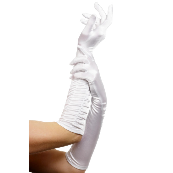 White Long Gloves Temptress