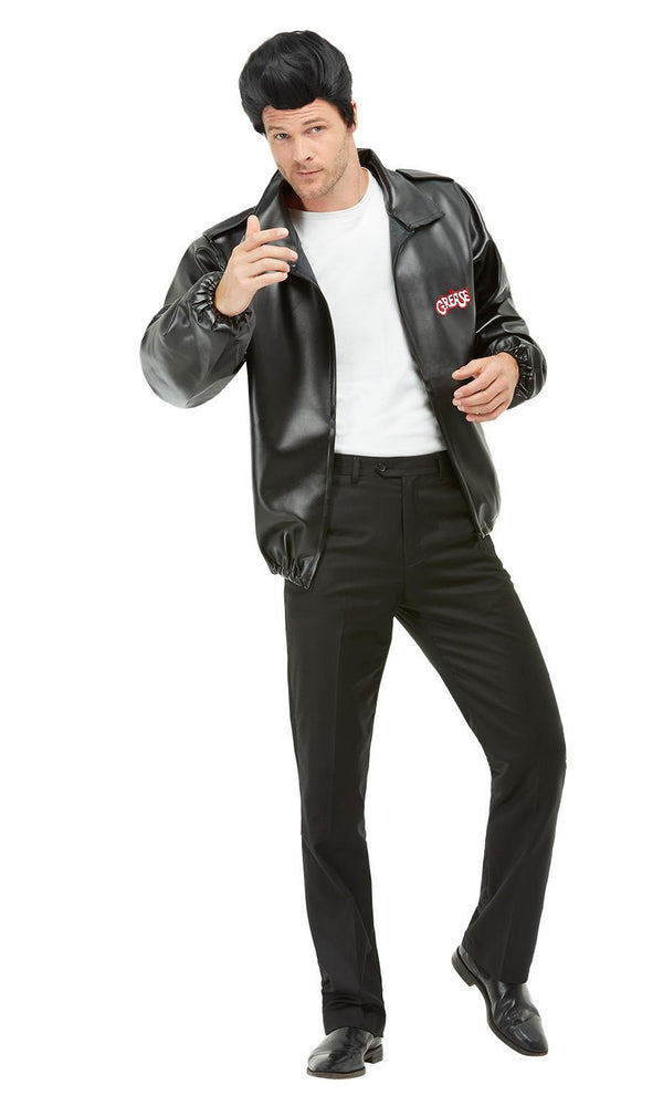 Men's black T-Bird jacket with Grease logo