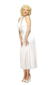 Long white halter neck Marilyn Monroe dress