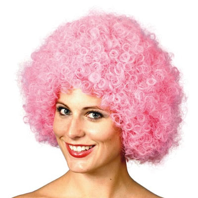Afro Or Clown Wig Pink