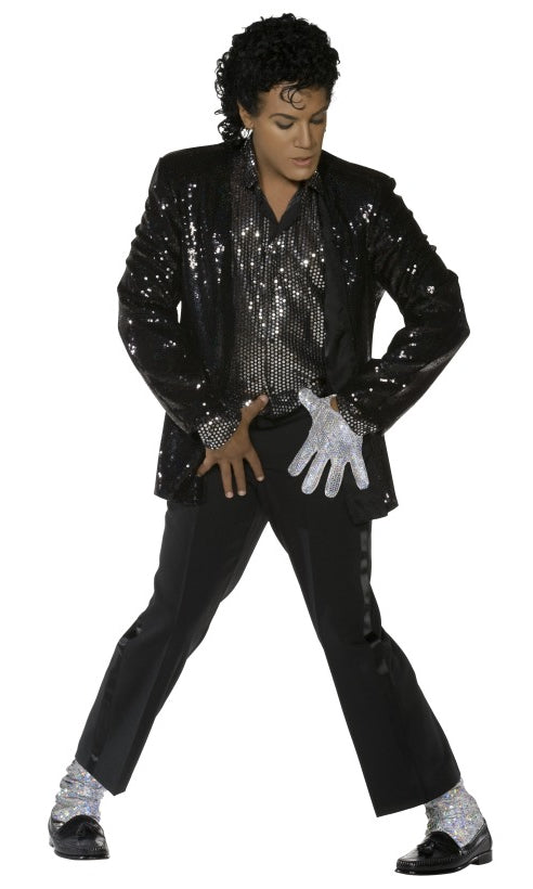 Michael Jackson Billie Jean sequin costume with glove, socks and wig