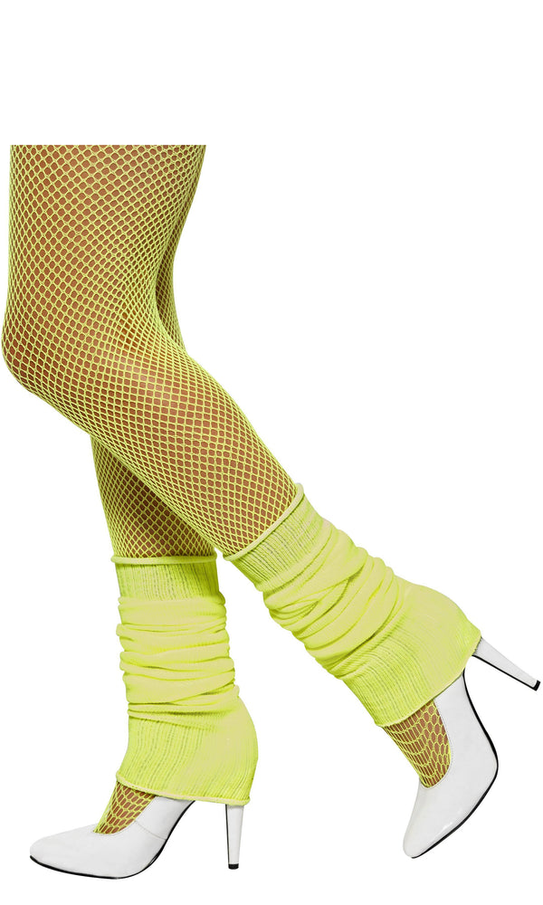 Neon yellow leg warmers