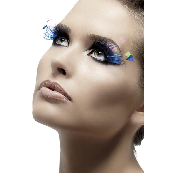 Buy Feather Plume Eyelashes Black Blue Green and Pink
