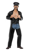 Village People biker costume with chaps and hat