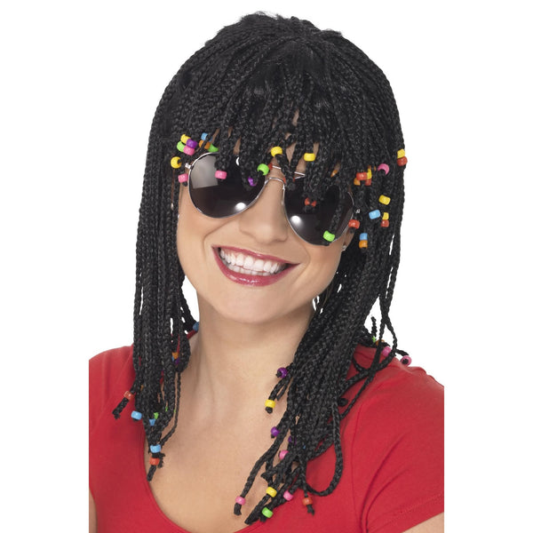 Buy Braided and Beaded Unisex Wig Black