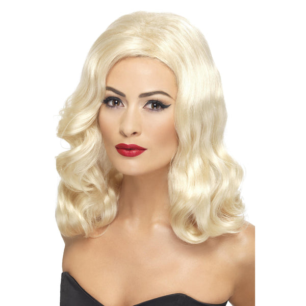 Long blonde 1920s style wig