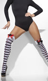 Striped Stockings Poker Suit with Bows