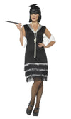 Buy Flapper Black with Fur Stole