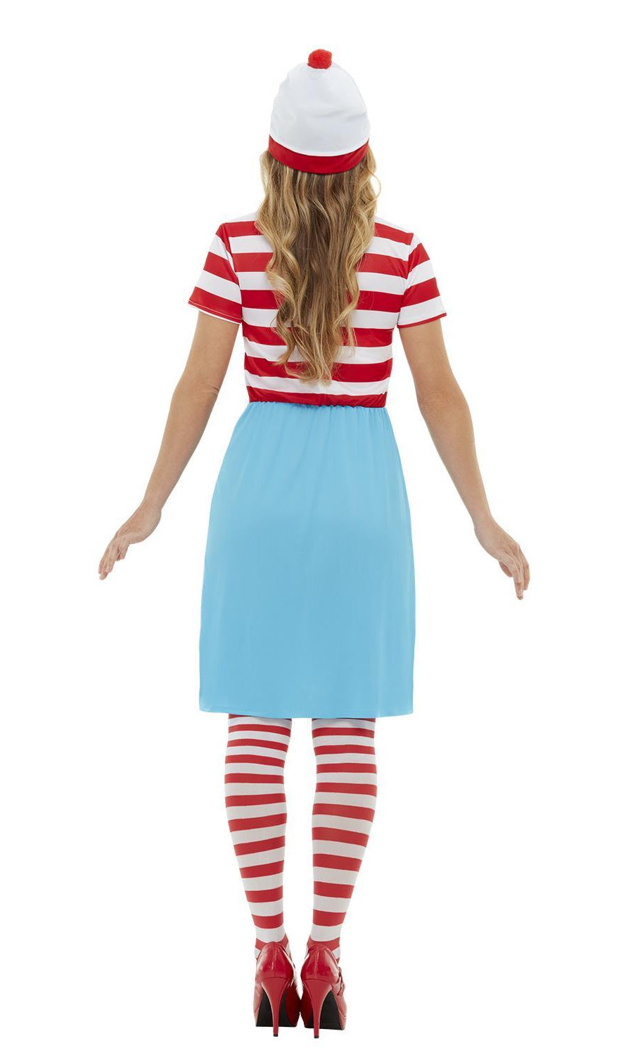 Back of Wenda from Where is Wally dress with hat