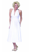 Marilyn Monroe style white halterneck dress