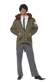 1960s aviator mod jacket with British flag patch