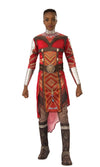 Black Panther Dora Milaje Okoye printed dress with attached gauntlets and printed pants