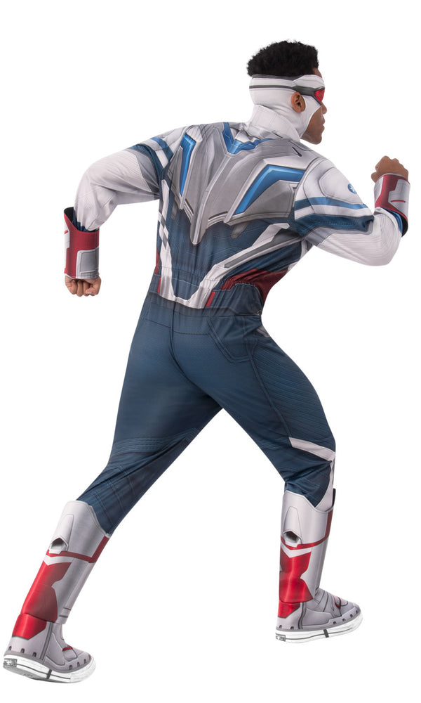 Back of Captain America Winter Soldier costume  with boot tops