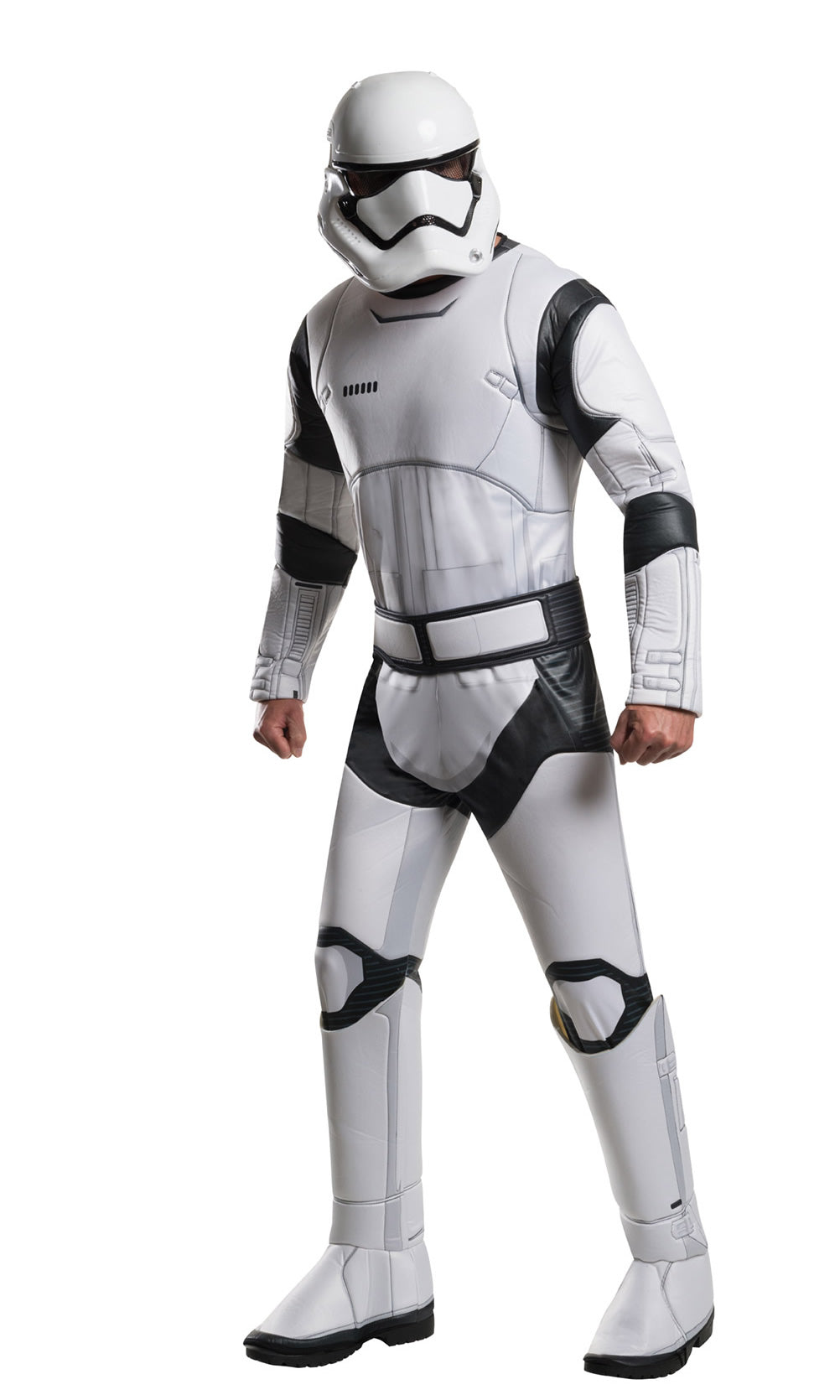 Stormtrooper jumpsuit with helmet, belt and attached boot tops
