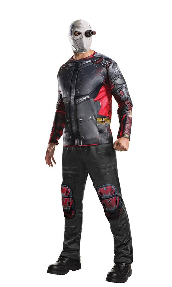 Deadshot costume with shirt, pants and full head mask