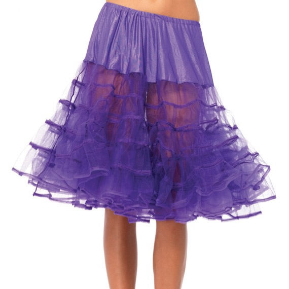 Purple knee length petticoat