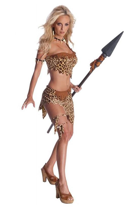 Jungle top and skirt with panties and sashes