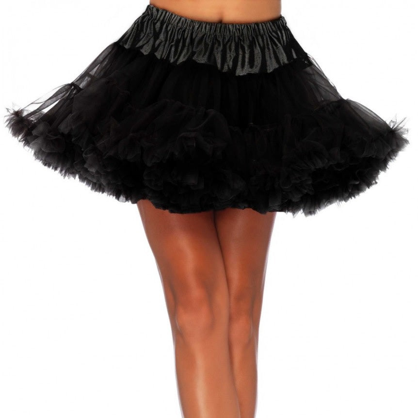 Layered petticoat in black