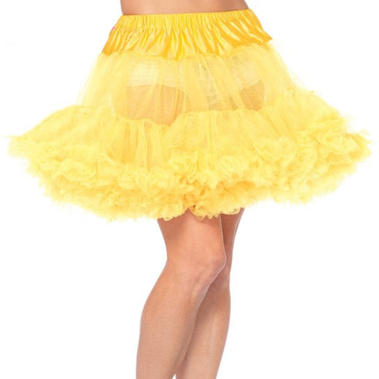 Yellow layered petticoat