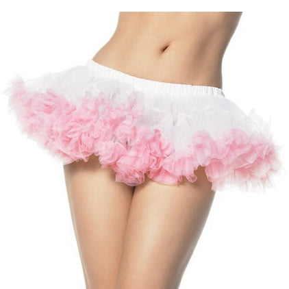 Short petticoat in white and pink