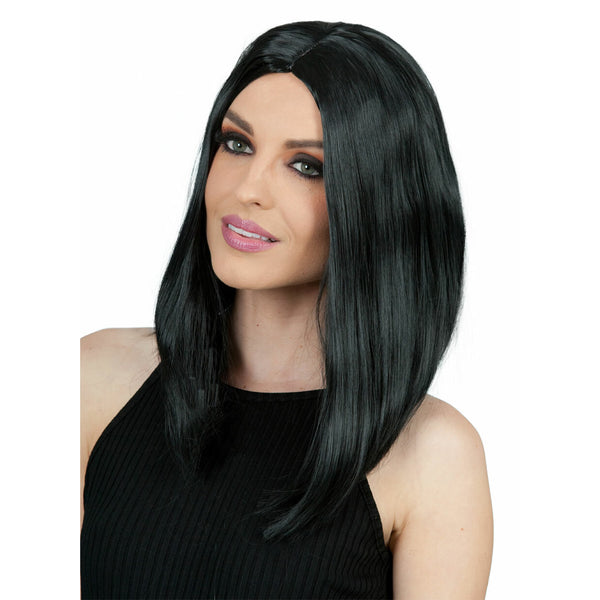 Long black woman's superstar style bob wig