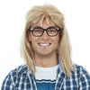 Alternate Garth Algar from Wayne's World styled blonde wig with glasses