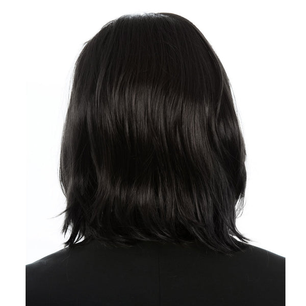 Back of Professor Snape or Michael Jackson black wig