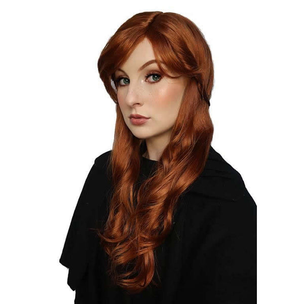 Long auburn Frozen Anna wig