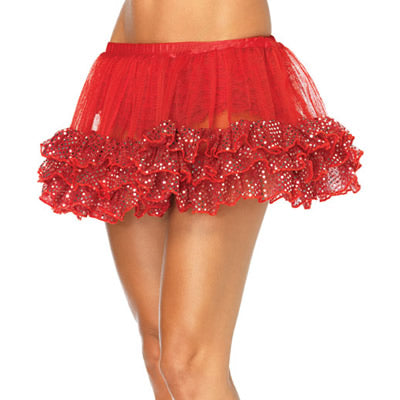 Red Sequin Dot Petticoat