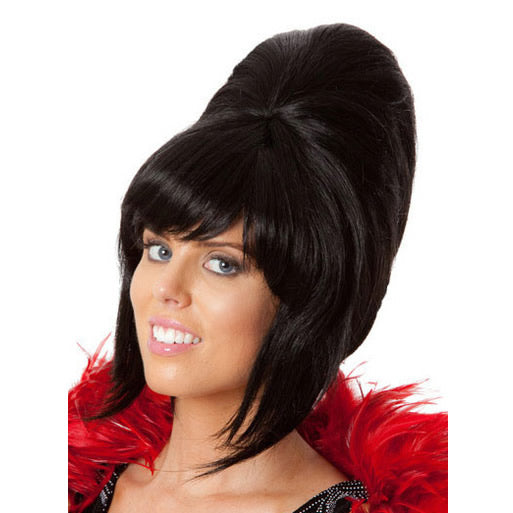Black 1960s style beehive wig