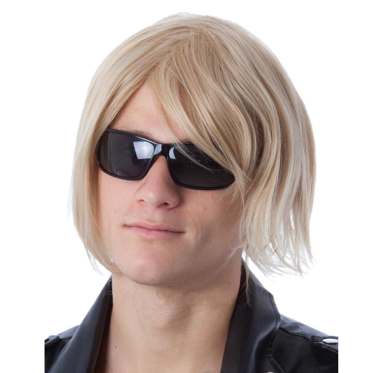 Blonde male celebrity style wig