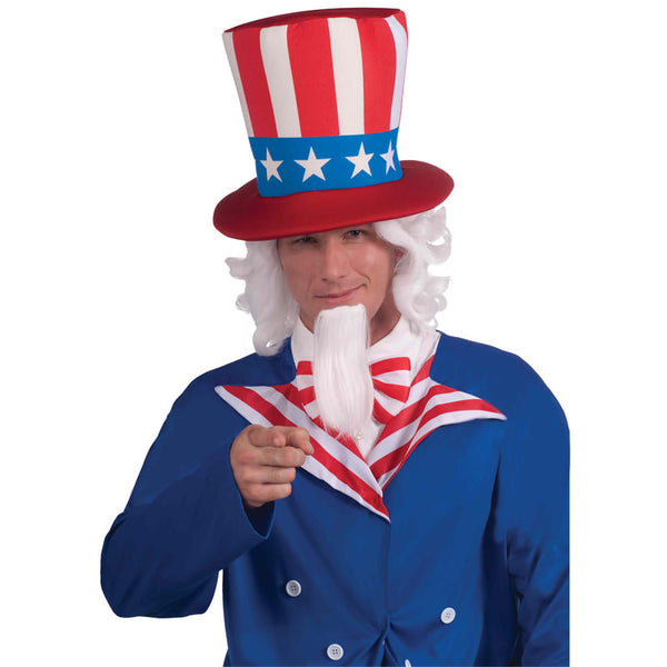 Uncle Sam wig and beard