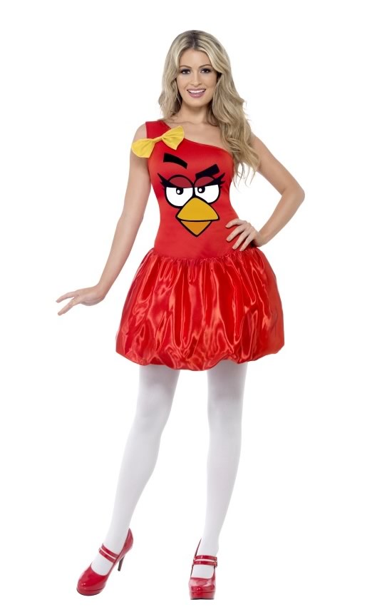 Short red angry bird dress