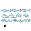Temporary tattoo of dolphins swimming