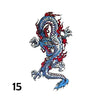 Temporary tattoo of dragon