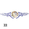 Temporary tattoo of girl curled up surrounded by a branch like design